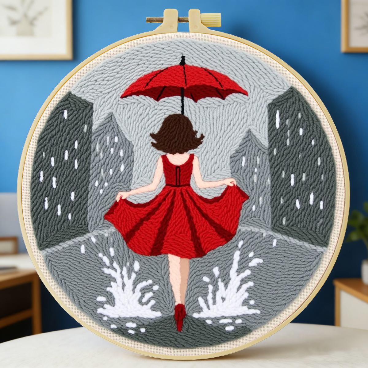 Sewing Textile Art - 20X20CM/7.87 inç Kadınlar İçin Punch İğne