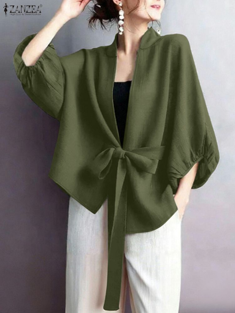 Sewing V - 2025 ZANZEA Zarif V Yaka Fener