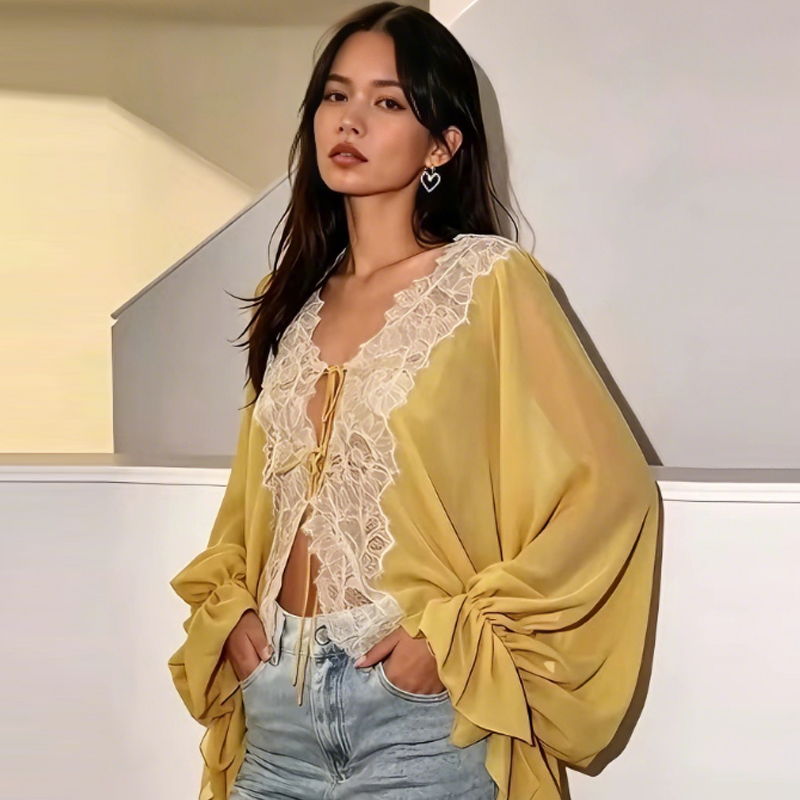 HXAO Bağcıklı Kadın Bluzu Uzun - Sewing V incelemesi ve fiyatı