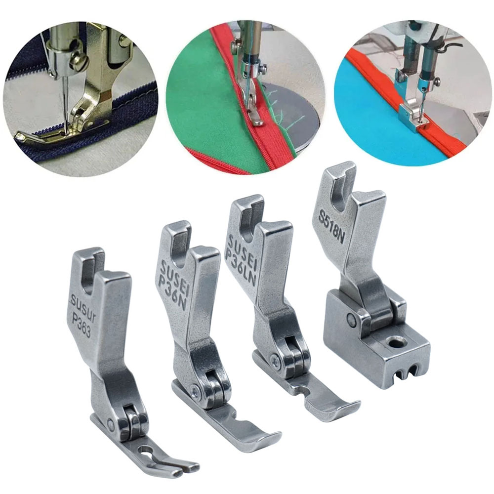 4 adet/takım Fermuar baskı aya - Zipper Foot Presser incelemesi ve fiyatı