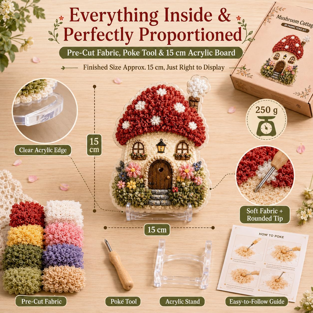 Kendin Yap 3D Kumaş Poke Art K - Sewing Textile Art incelemesi ve fiyatı