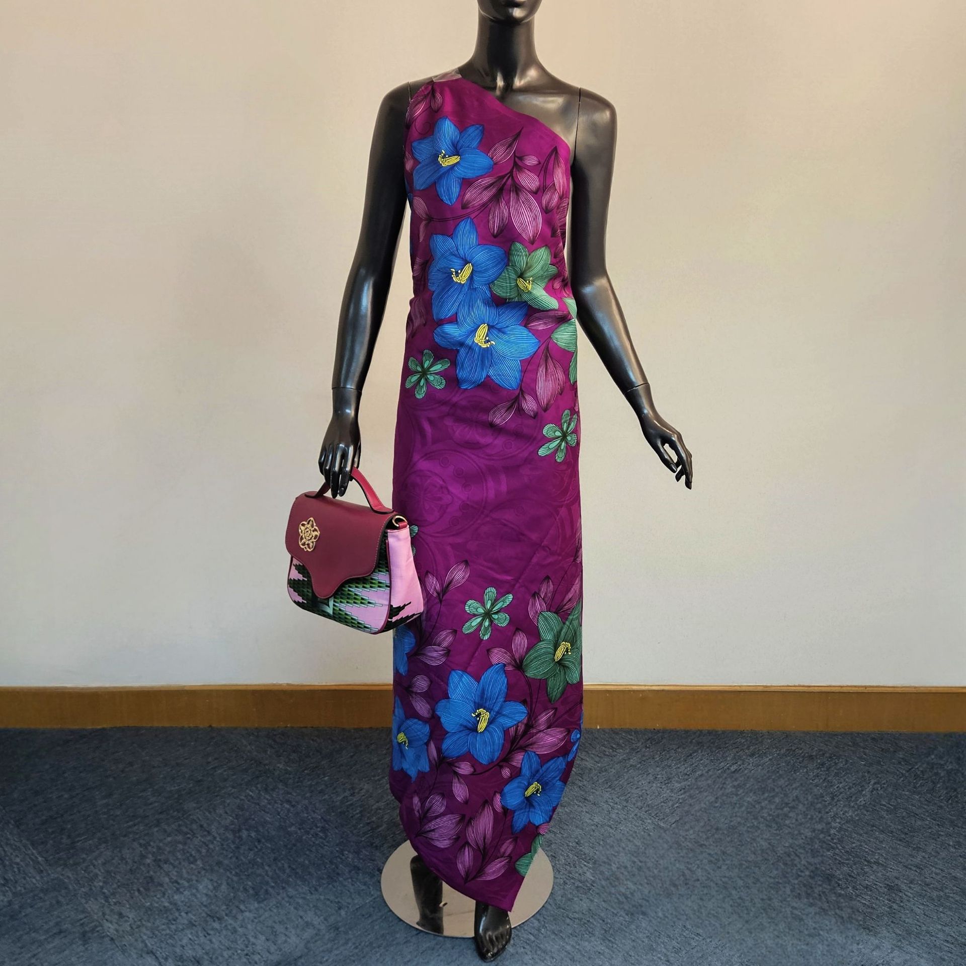 Mor Mavi Pamuklu Afrika Baskıl - Sewing Batik Fabric incelemesi ve fiyatı