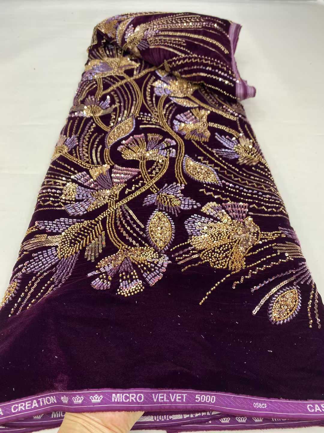 2026 Yeni Gelen Afrika Kadife  - Sewing Velvet Fabric incelemesi ve fiyatı